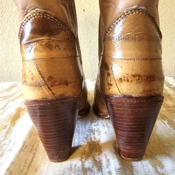 Zodiac Tan Heeled Boots - Picture 16 of 16